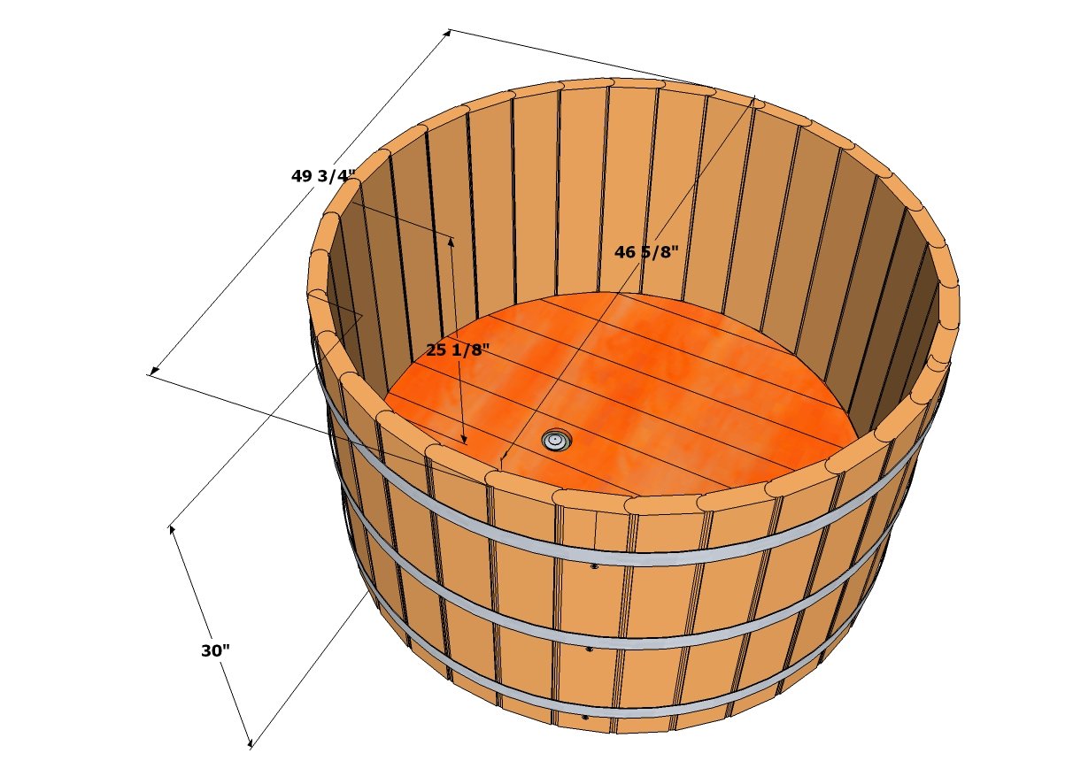 Oval Japanese Soaking Tub - 2 Person